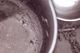 The moth in this picture was a beautiful lavender color laid to rest in a metal water pot set out for the dogs.